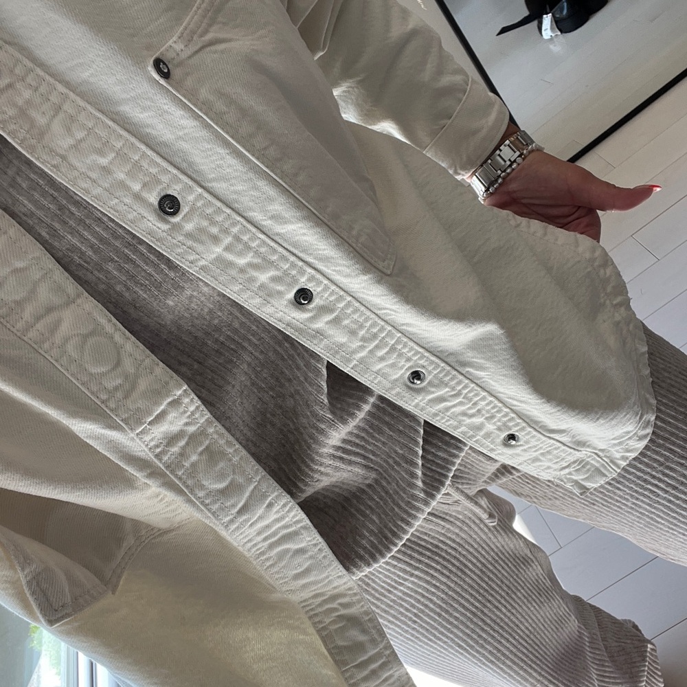 Zara cream jean jacket